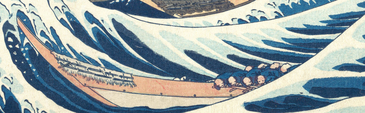 The Great Wave off Kanagawa by Katsushika Hokusai – Vintage Japanese Art Poster (Reproduction Wall Decor)