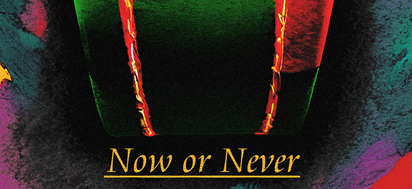 Time is Now or Never Luxury Watch Poster – Hustle & Success Motivational Wall Art for Office Home or Gym