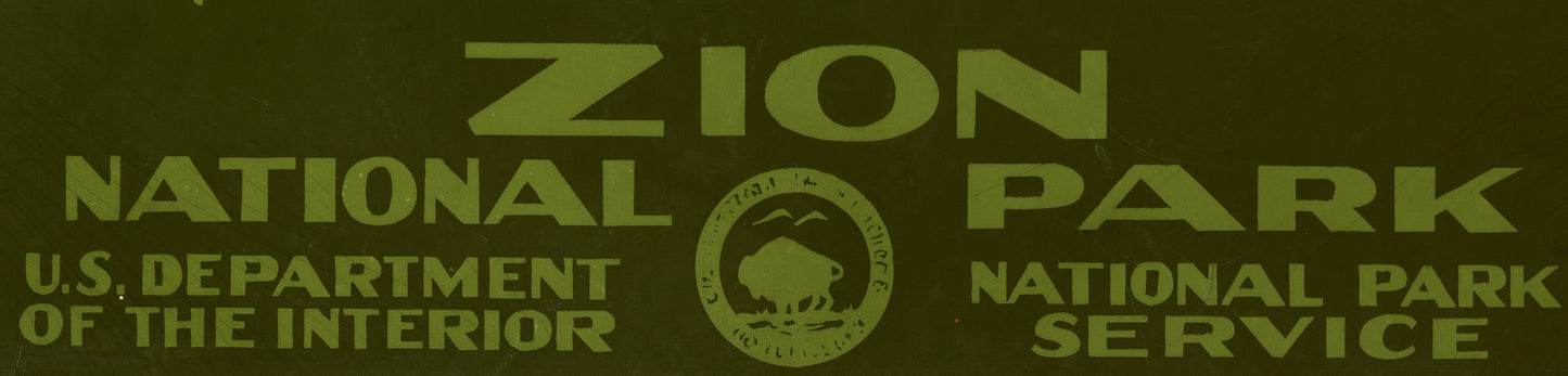 Zion National Park WPA Poster – Vintage Style 1930s National Park Art Print (Reproduction)