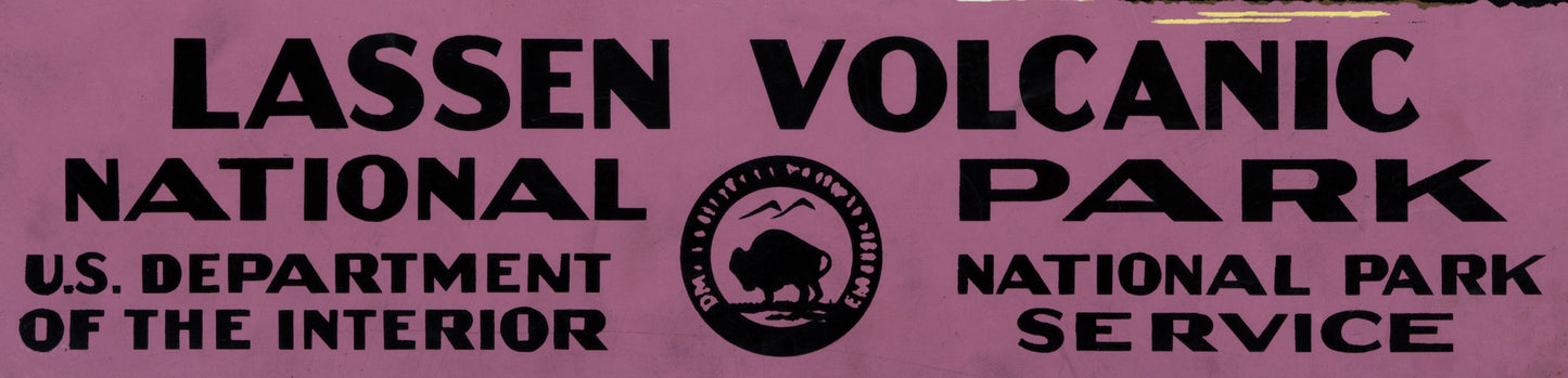 Lassen Volcanic National Park WPA Poster – Vintage Style 1930s National Park Art Print (Reproduction)