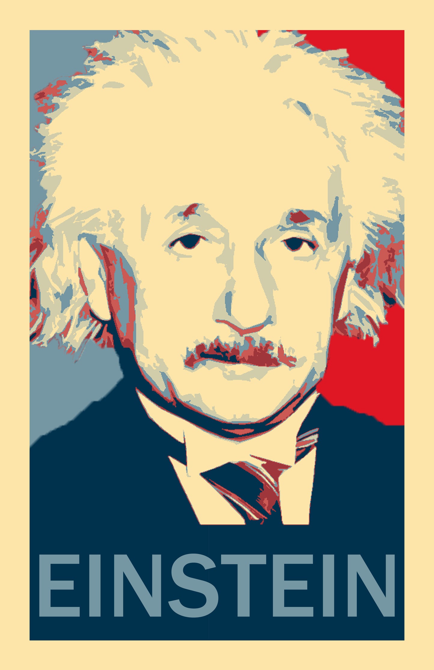 Albert Einstein Scientist Hope Inspired Style Fight Poster 11x17 Physicist (Copy)