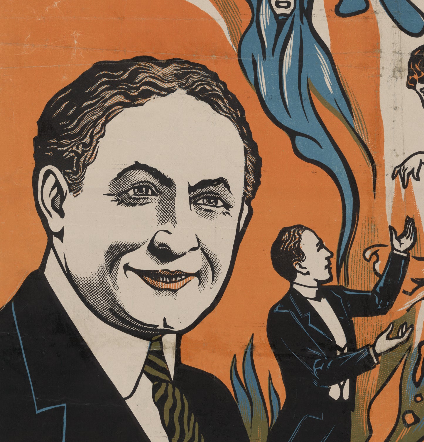 Harry Houdini Do Spirits Return? Vintage Magic Poster Reproduction – Illusions, Escapes & Spirit Debunking