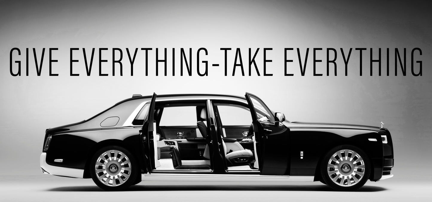 "Drive" Motivational Quote Luxury Vehicle Wall art for Success