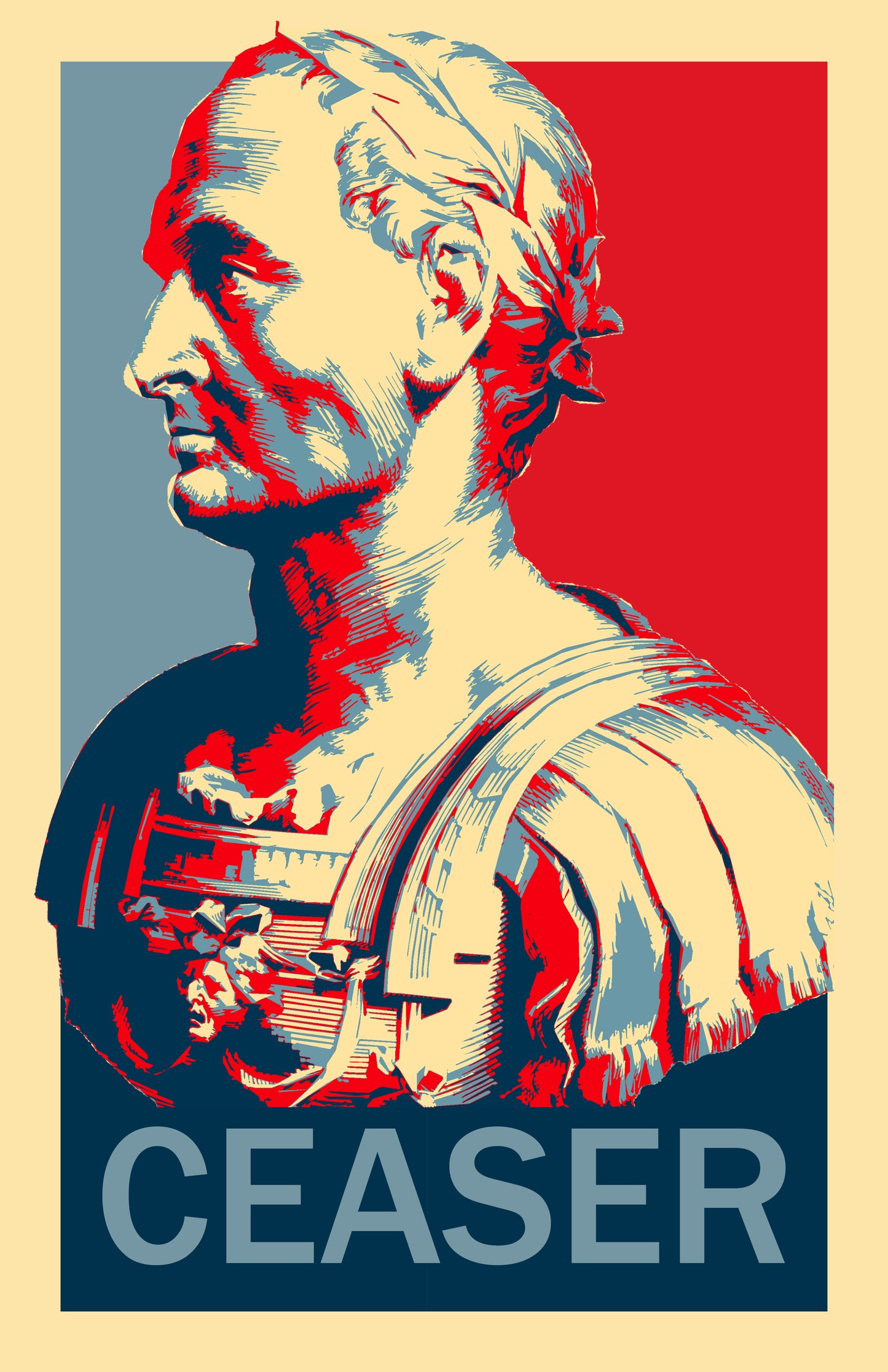 Julius Ceaser Roman Republic Emperor philosopher Hope Inspired Style Fight Poster 11x17 Philosophy
