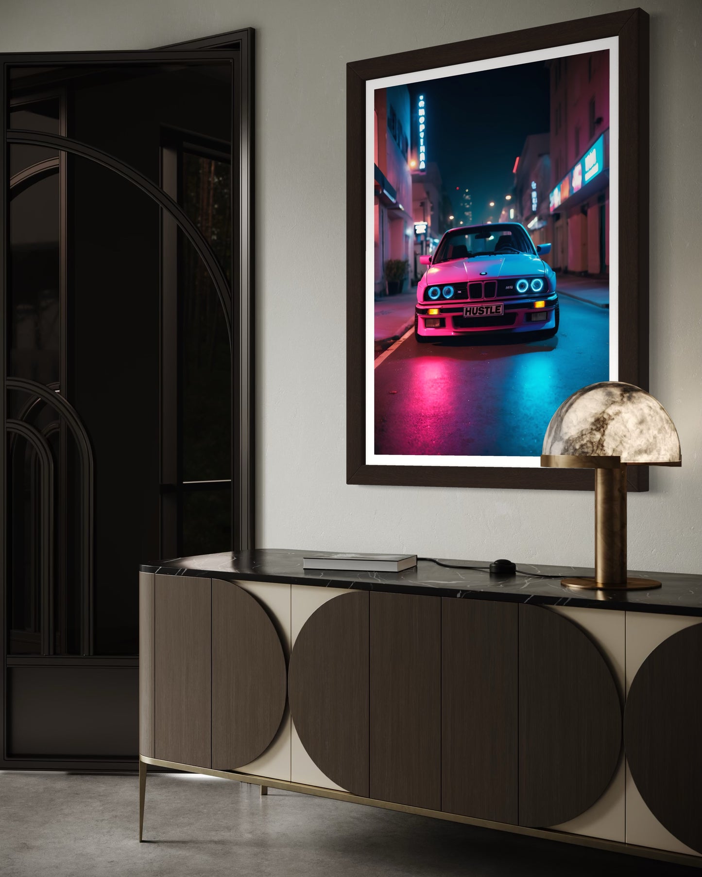 HUSTLE – Premium Motivational Art Print | Luxury Wall Decor for Home Office, Gym, or Studio | Inspire Success, Drive, and Ambition Daily