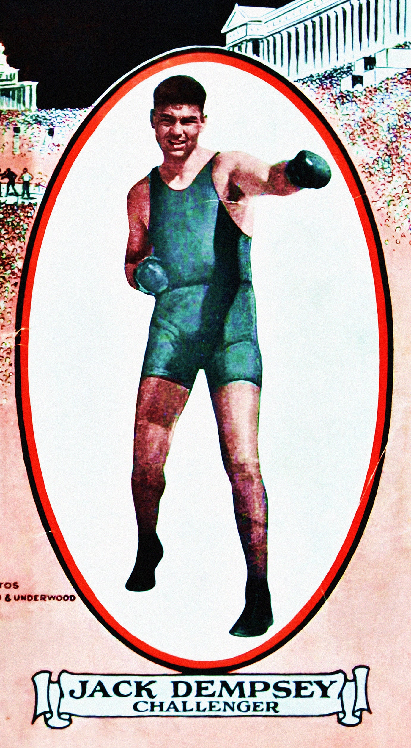 Gene Tunney vs. Jack Dempsey 1927 Long Count Fight Poster Reproduction – Heavyweight Championship Print