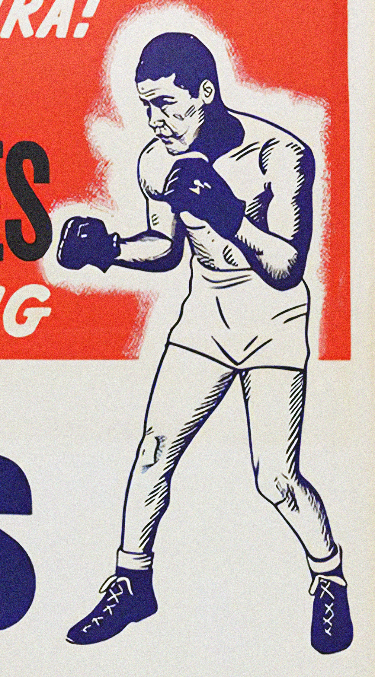 Joe Louis vs. Tami Mauriello 1946 Boxing Poster Reproduction – Heavyweight Championship Fight Print