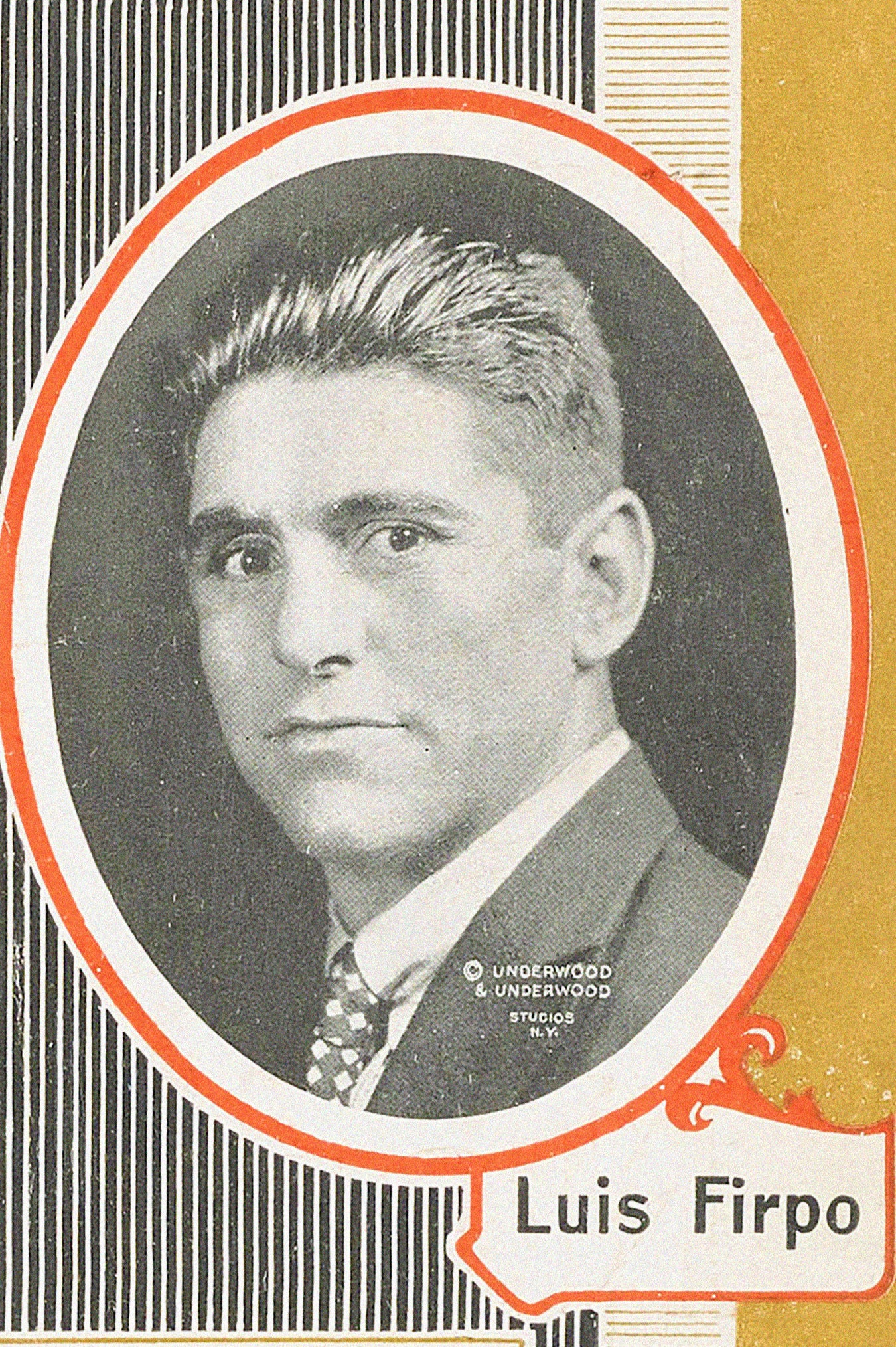 Jack Dempsey vs. Luis Firpo 1923 Heavyweight Championship Poster Reproduction – Wild Bull of the Pampas Fight Print