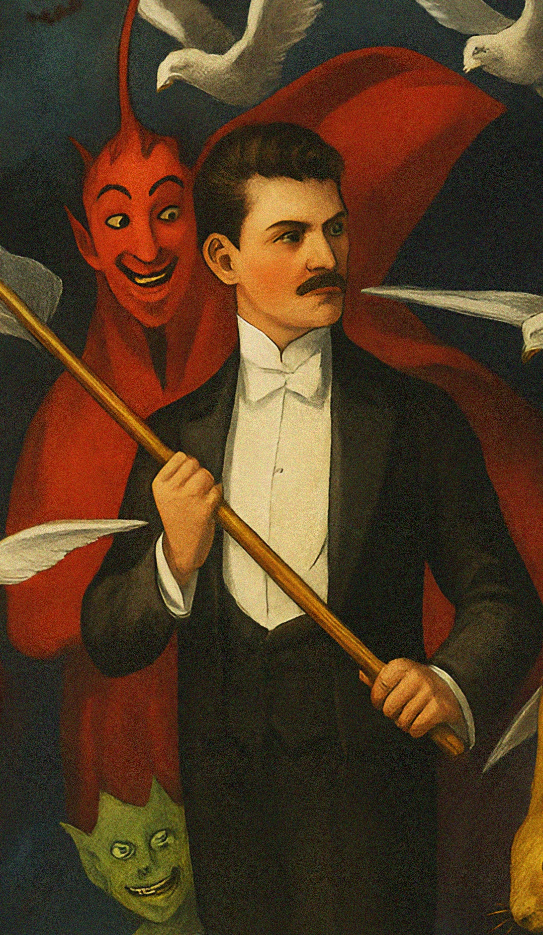 Harry Blackstone The World’s Master Magician – Vintage Magic Poster Reproduction | Illusion Art & Classic Magician Print
