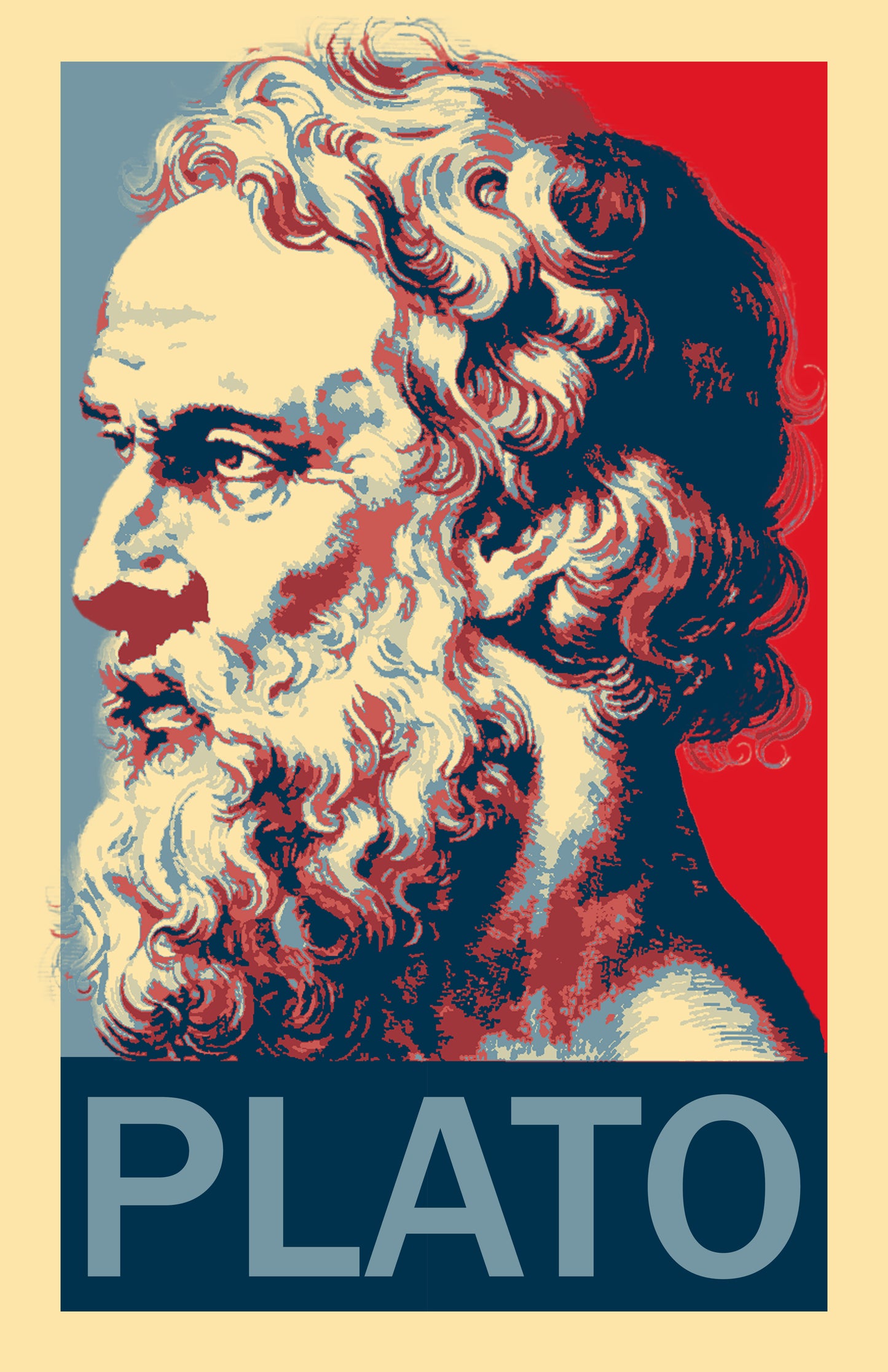Plato the ancient Greek philosopher Hope Inspired Style Fight Poster 11x17 Philosophy (alt) (Copy)