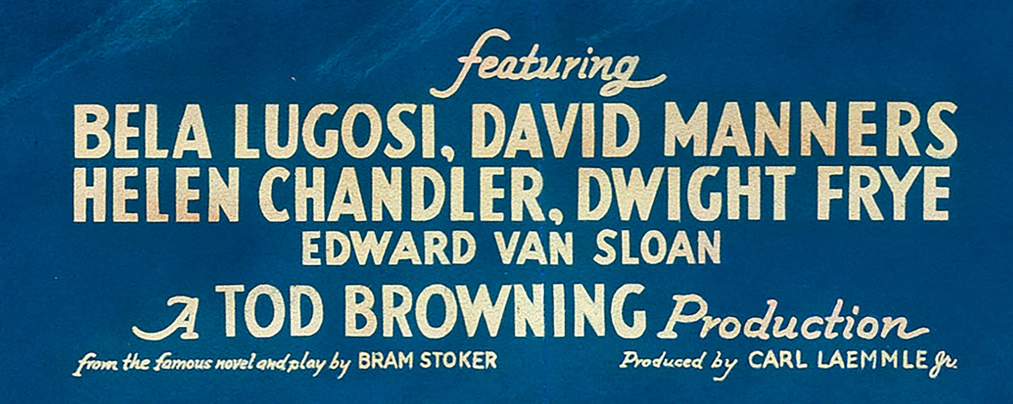 Dracula (1931) Bela Lugosi Movie Poster – Classic Horror Vintage Reproduction Print