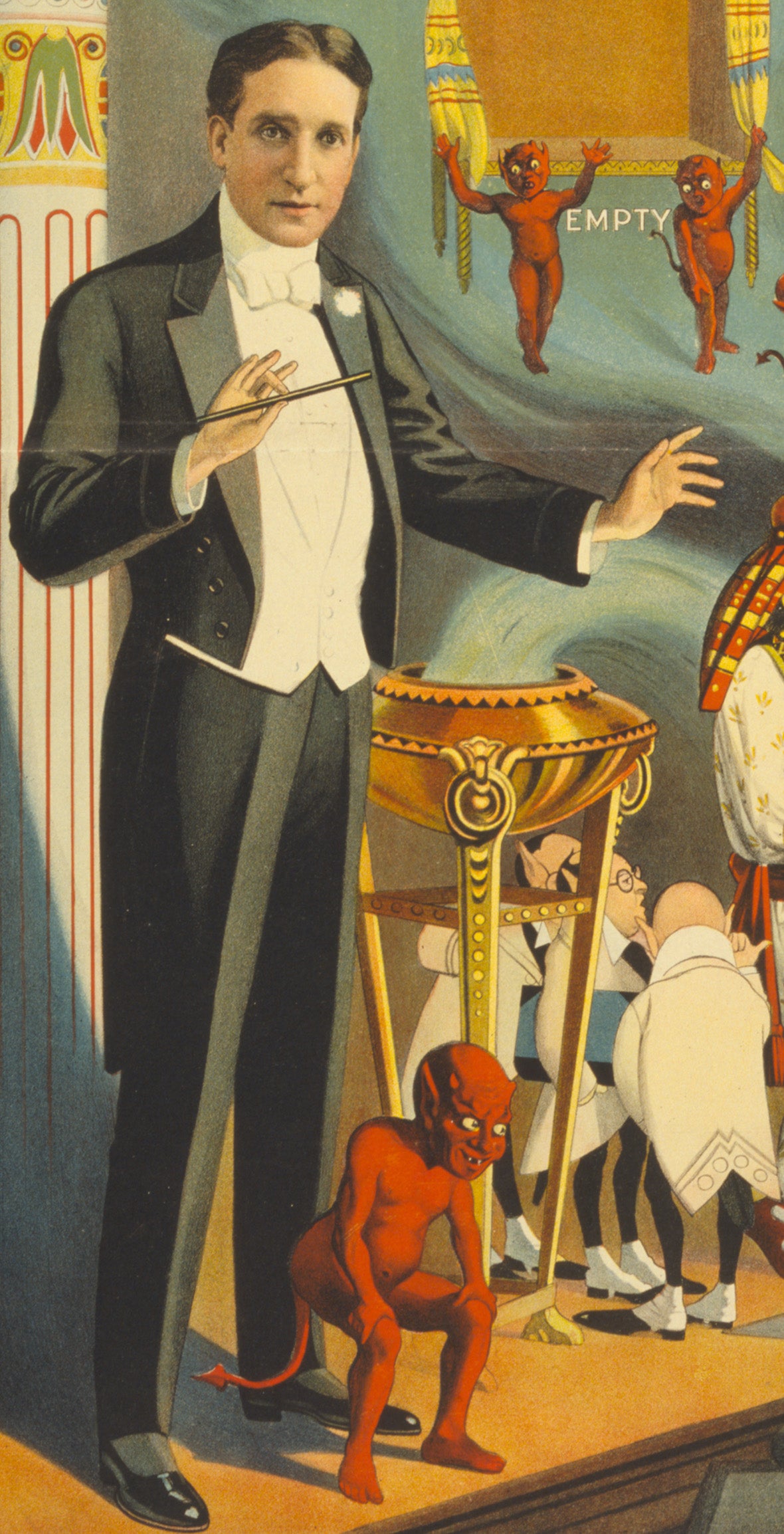 Thurston the Great Magician Vintage Poster – The Wonder Show of the Universe | 1910s Magic Show Reproduction Print