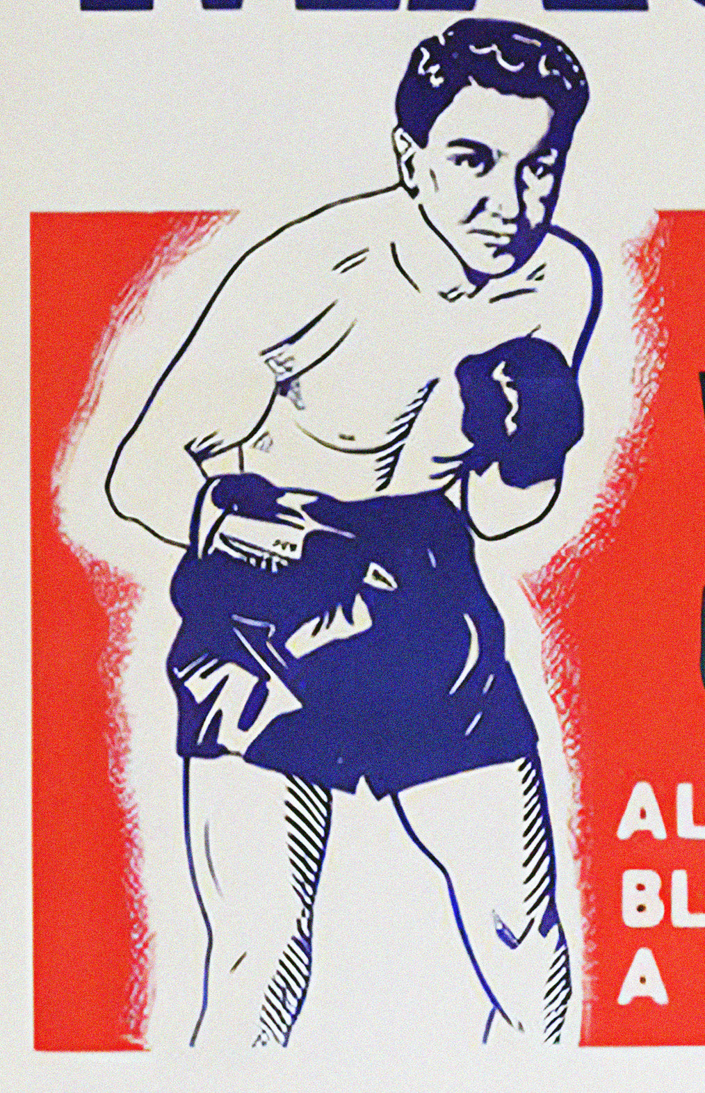 Joe Louis vs. Tami Mauriello 1946 Boxing Poster Reproduction – Heavyweight Championship Fight Print