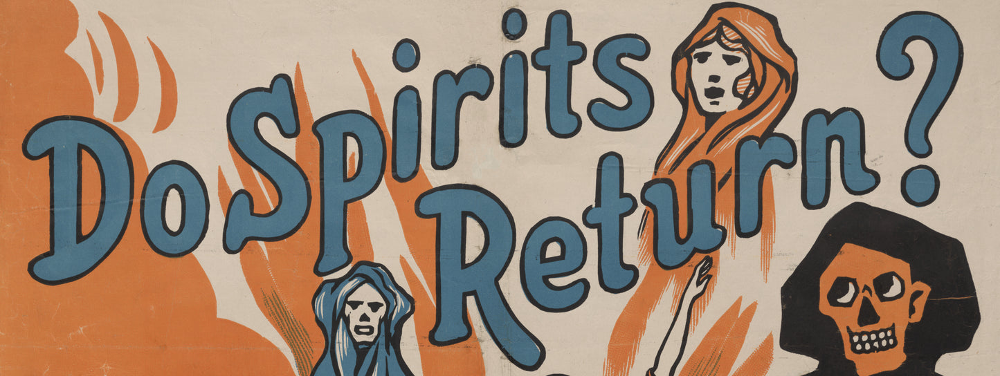 Harry Houdini Do Spirits Return? Vintage Magic Poster Reproduction – Illusions, Escapes & Spirit Debunking