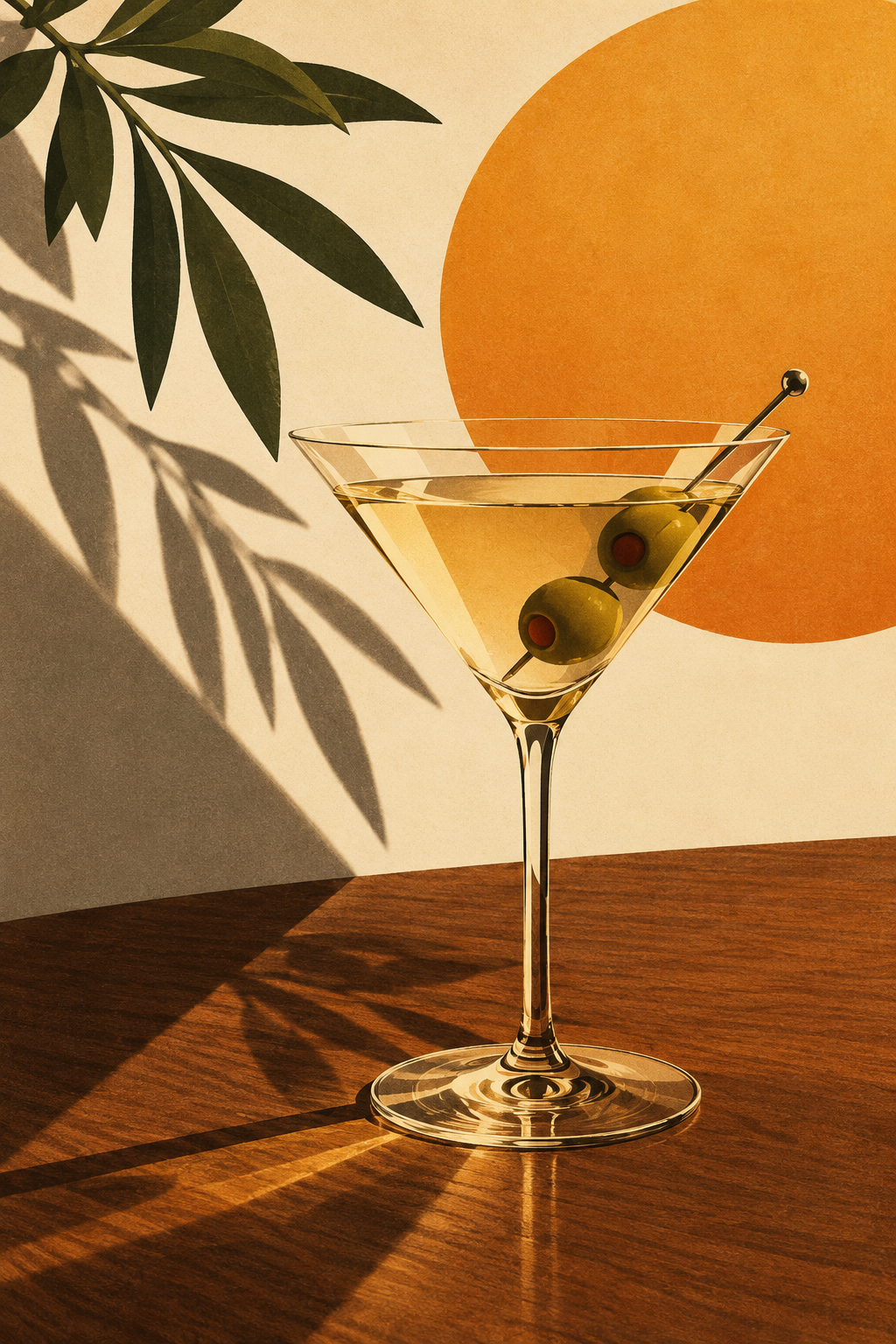 Olive Martini — physical art print, frame not included