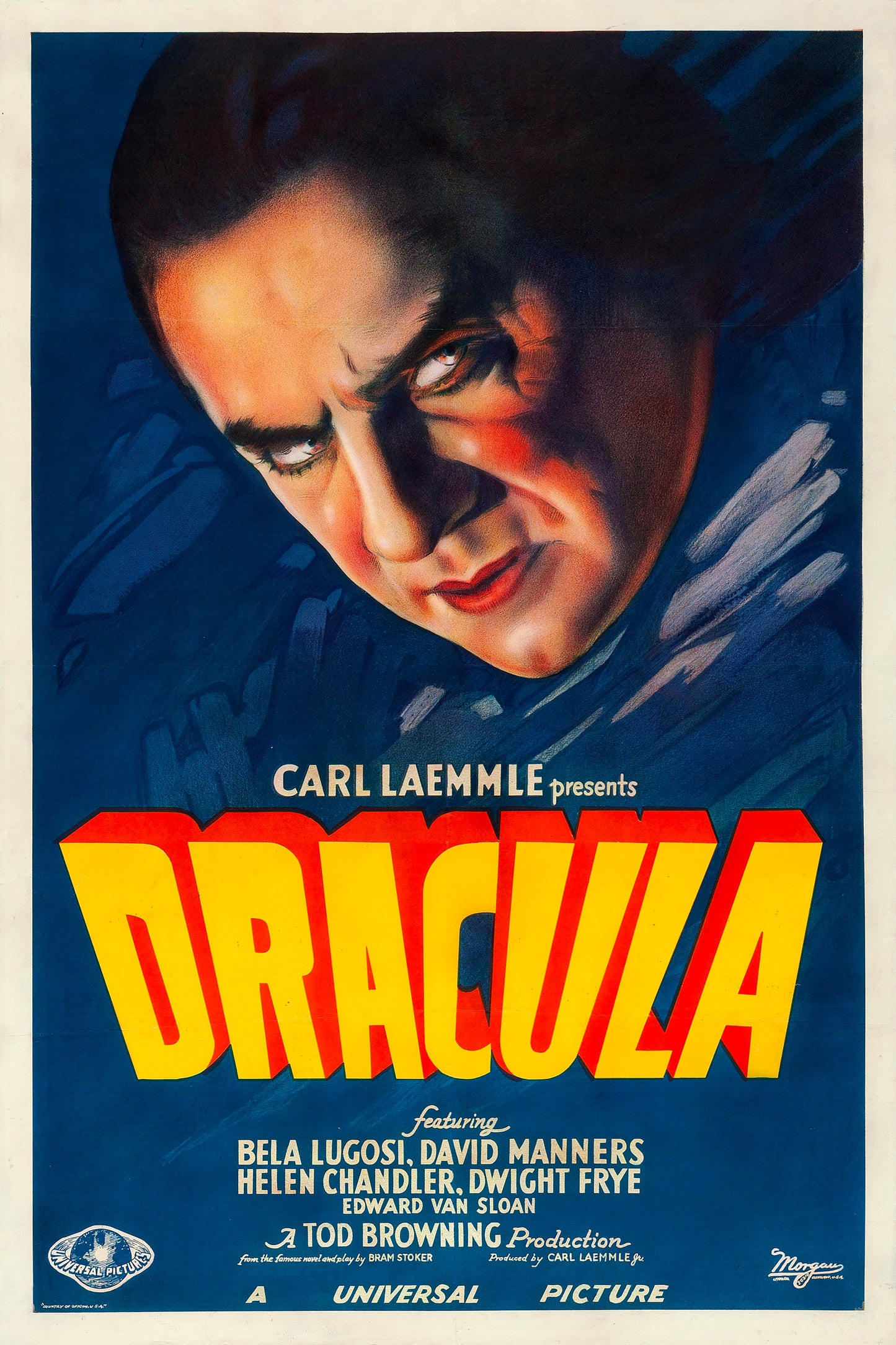 Dracula (1931) Bela Lugosi Movie Poster – Classic Horror Vintage Reproduction Print