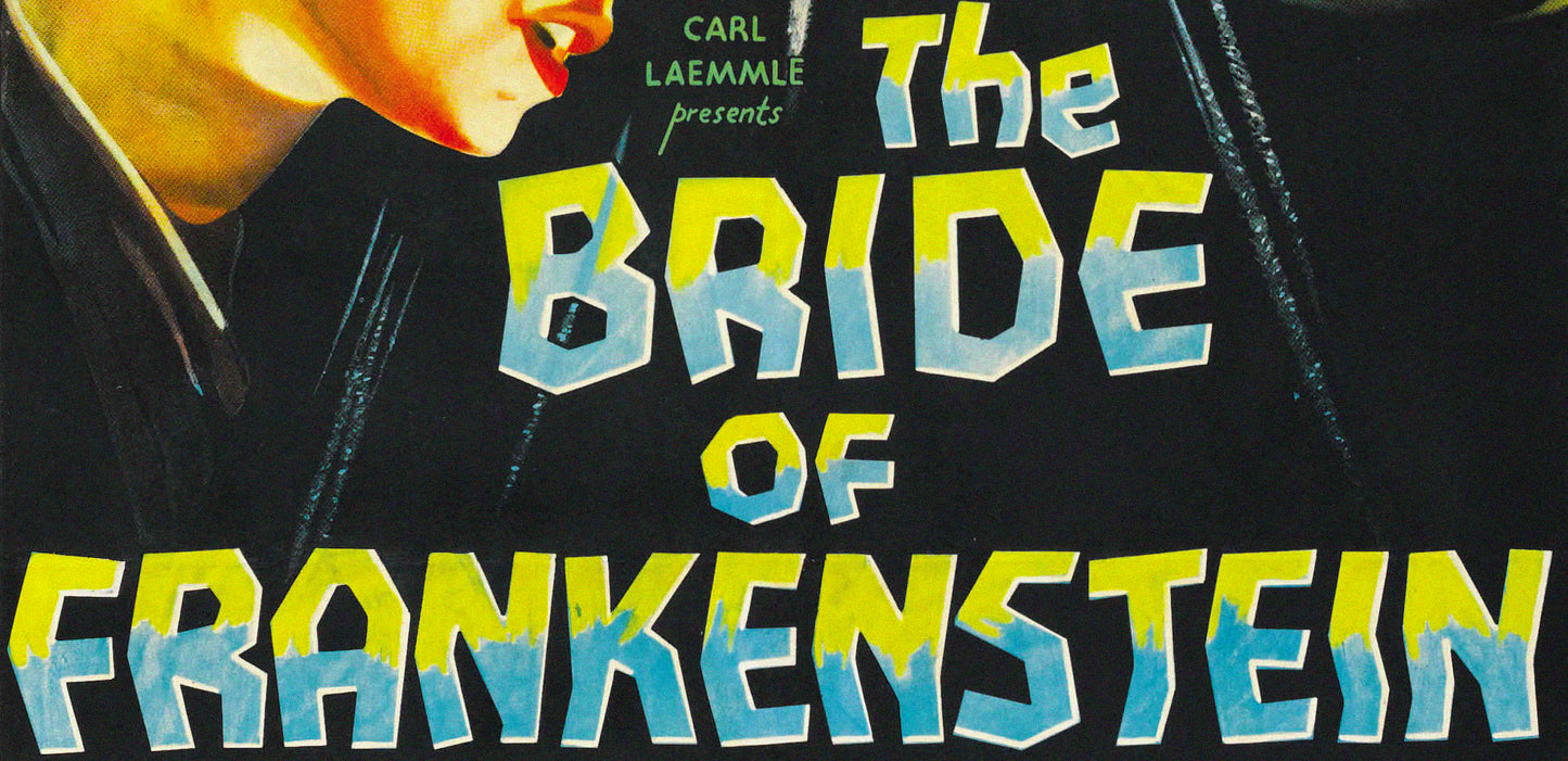 Bride of Frankenstein (1935) Boris Karloff Movie Poster – Classic Horror Vintage Reproduction Print