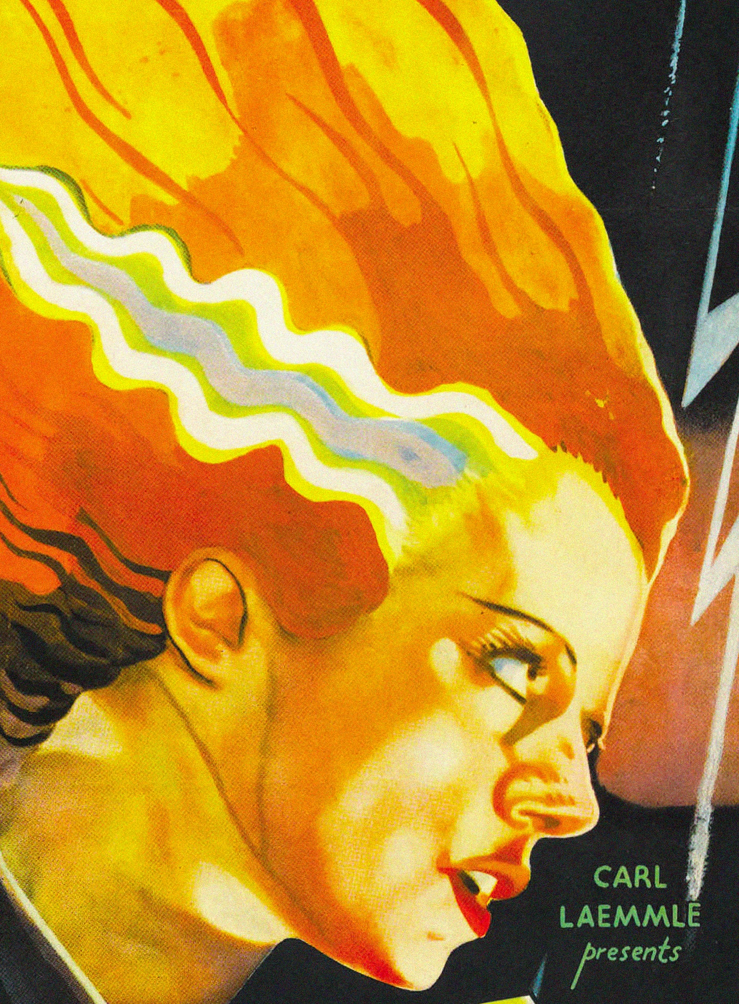 Bride of Frankenstein (1935) Boris Karloff Movie Poster – Classic Horror Vintage Reproduction Print