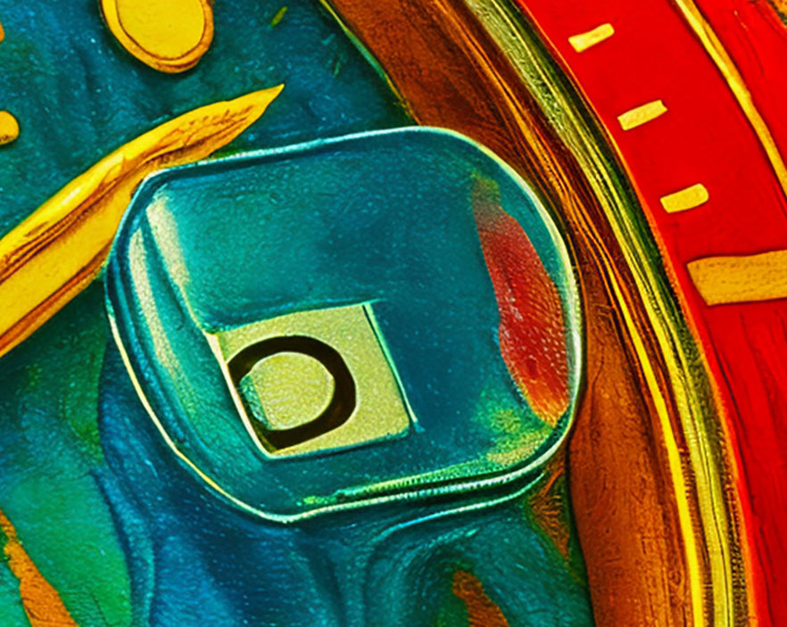 Time Is Running Out Melting Watch Poster – Hustle & Motivation Surreal Wall Art for Office, Home, or Gym