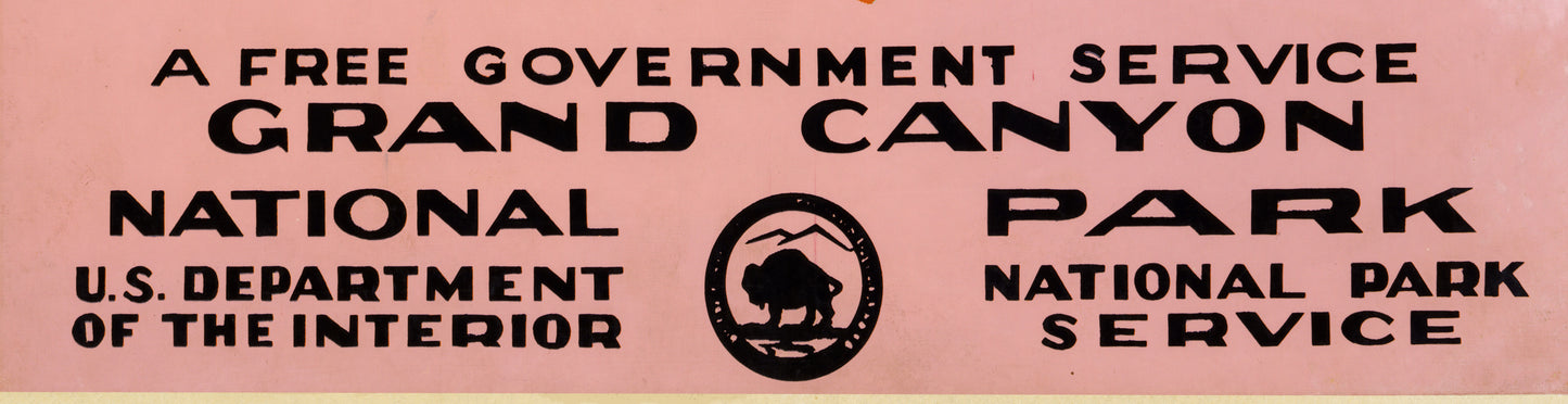 Grand Canyon National Park WPA Poster – Vintage Style 1930s National Park Art Print (Reproduction)