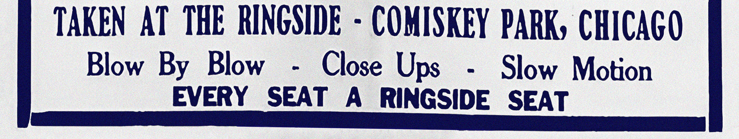 Joe Louis vs. Jim Braddock 1937 Boxing Poster Reproduction – Heavyweight Championship Fight Print