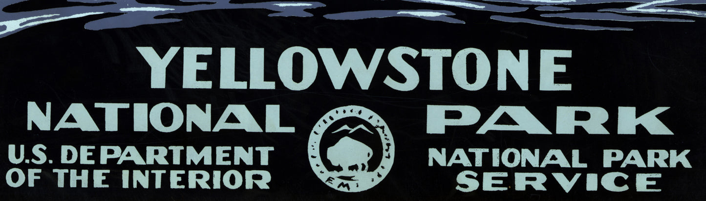 Yellowstone National Park WPA Poster – Vintage Style 1930s National Park Art Print (Reproduction)