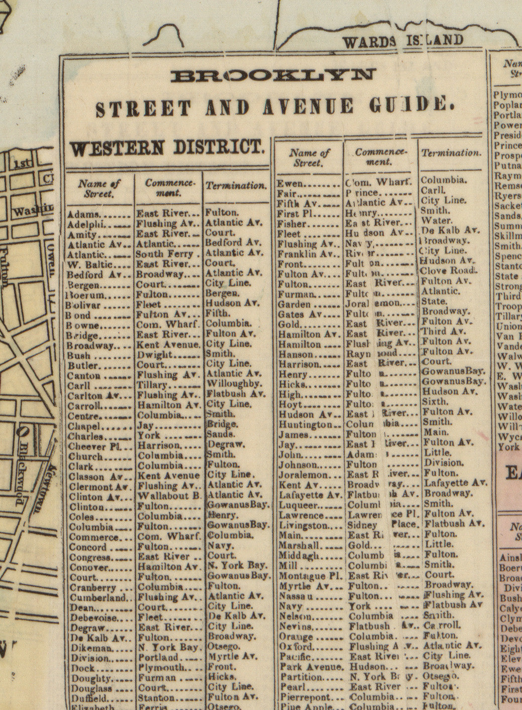New York City Map (1867) – Vintage Manhattan and Brooklyn Map Reproduction Wall Art Print | Historic NYC Map Poster | Antique City Map Home & Office Décor