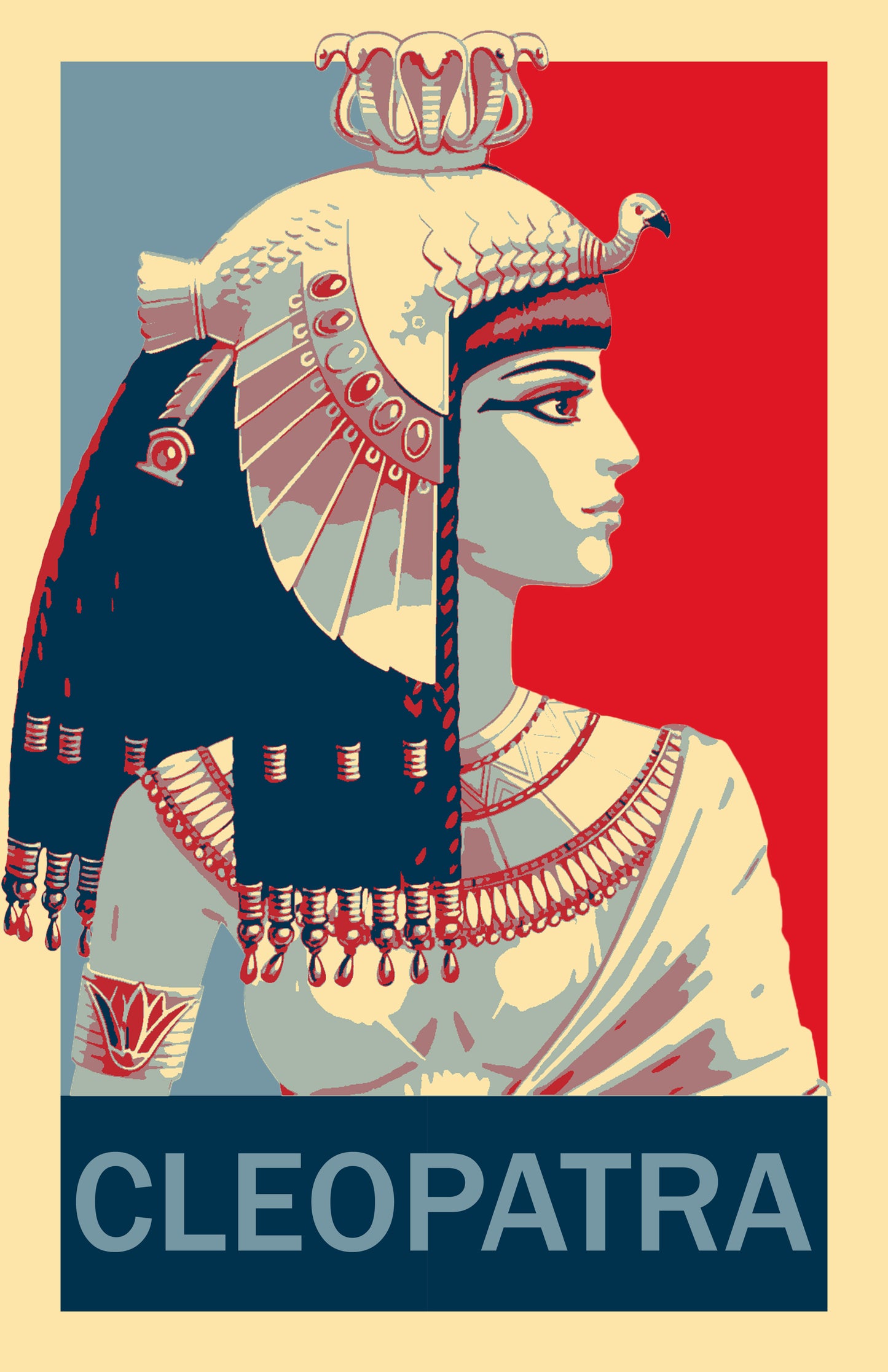 Cleopatra Egyptian Queen Hope Inspired Style Fight Poster 11x17 Greece Rome Egypt