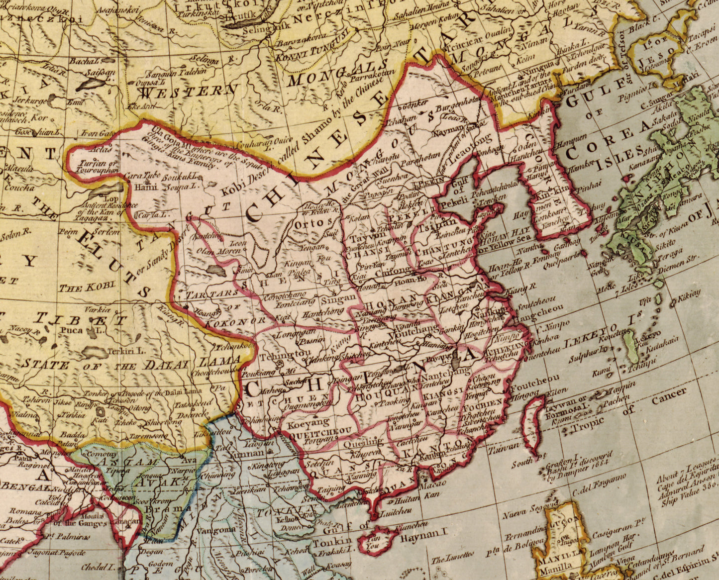 Map of Asia (Old World Edition) – Vintage Historic Cartography Reproduction Wall Art (Antique Geography)
