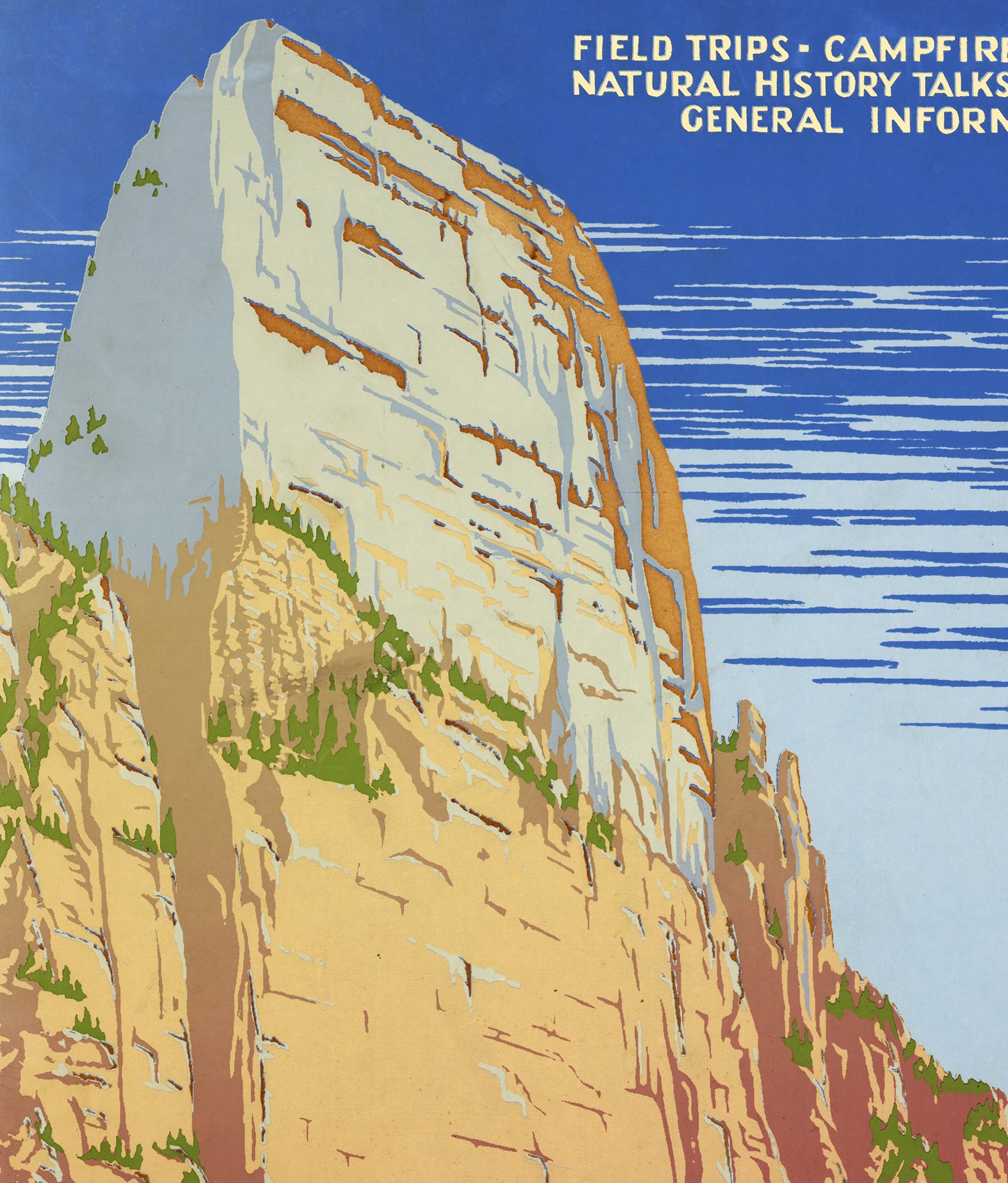 Zion National Park WPA Poster – Vintage Style 1930s National Park Art Print (Reproduction)