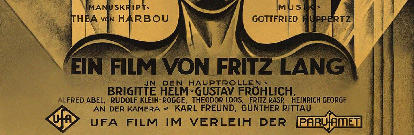 Metropolis (1927) Movie Poster – Fritz Lang Classic Sci-Fi Silent Film Vintage Reproduction Print