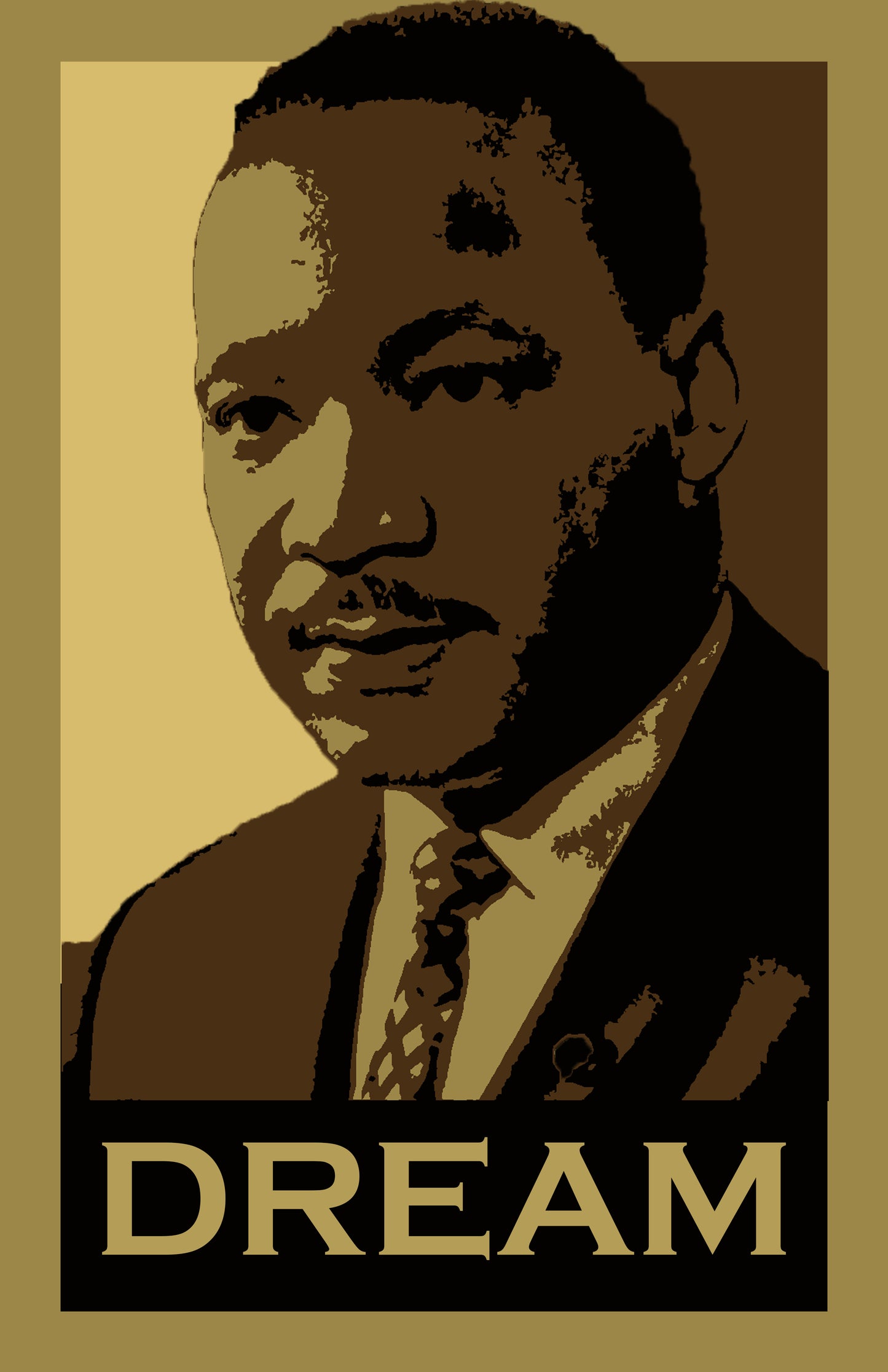 Martin Luther King MLK Hope Inspired Style Dream Poster 11x17 (Style 2)