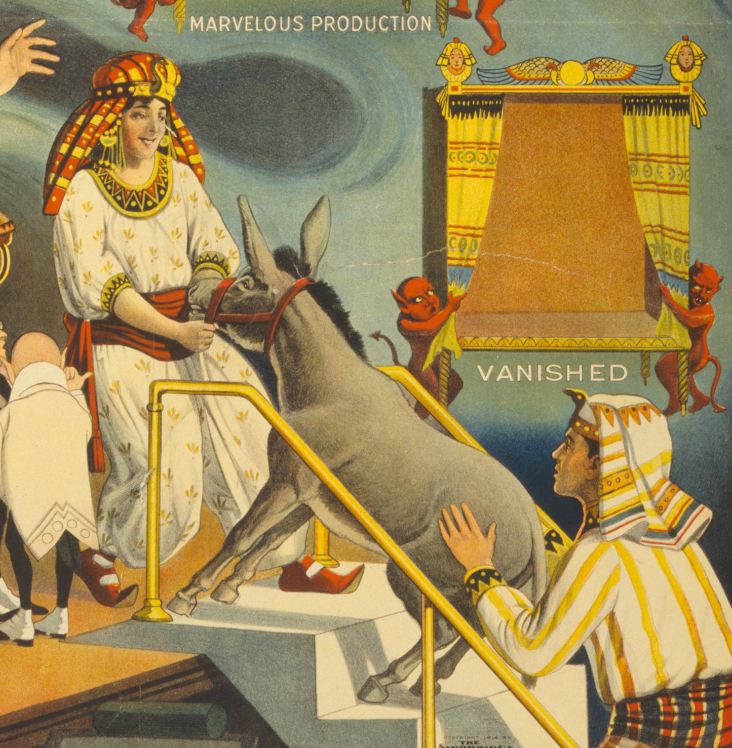 Thurston the Great Magician Vintage Poster – The Wonder Show of the Universe | 1910s Magic Show Reproduction Print