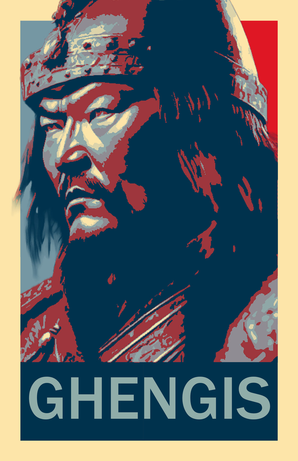 Ghengis Khan Hope Inspired Style Fight Poster 11x17 – Classic Art Posters