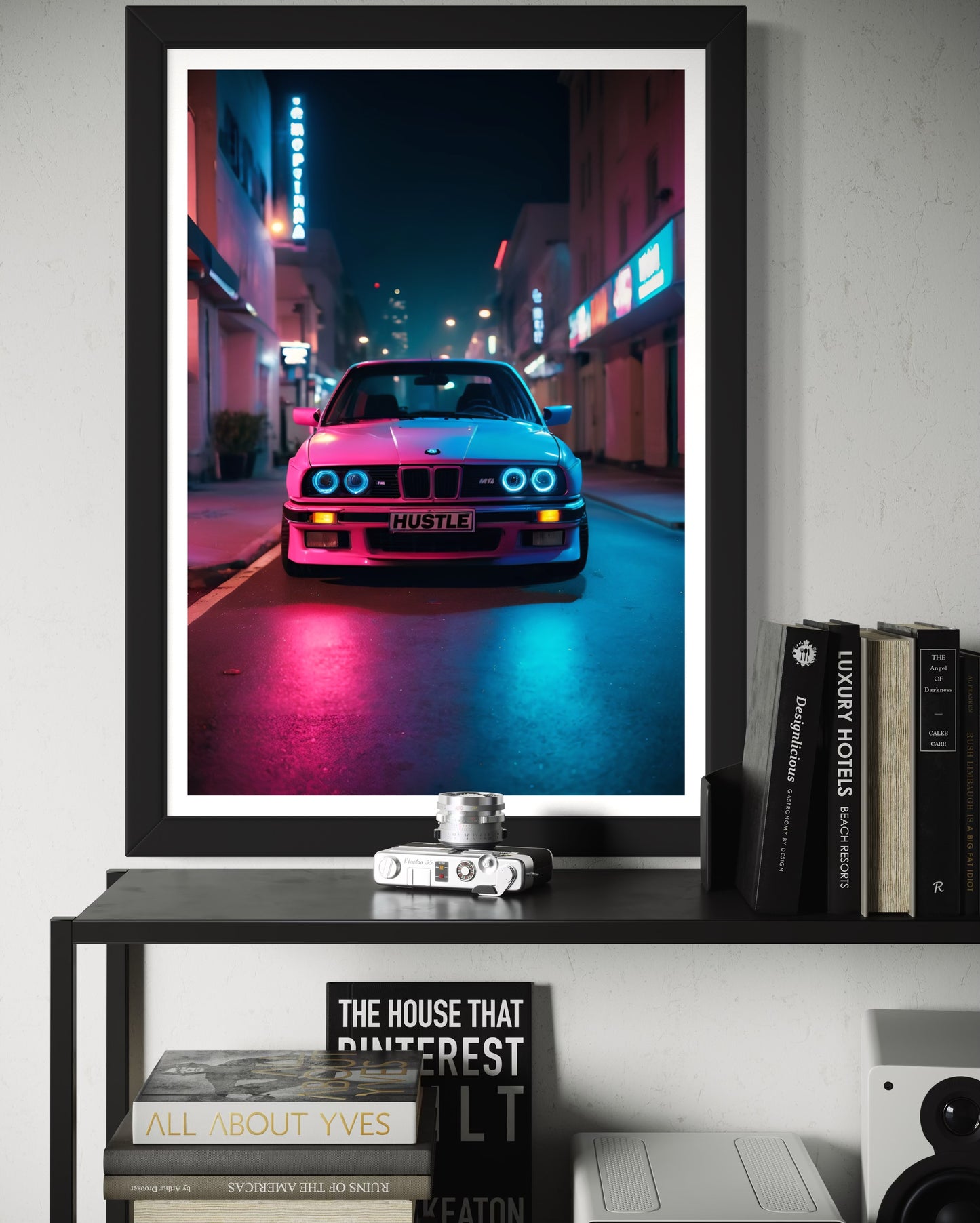 HUSTLE – Premium Motivational Art Print | Luxury Wall Decor for Home Office, Gym, or Studio | Inspire Success, Drive, and Ambition Daily