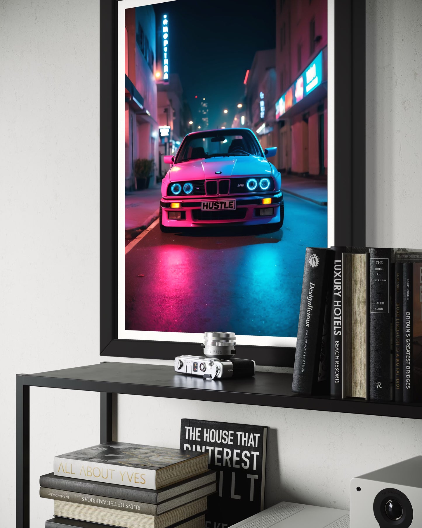 HUSTLE – Premium Motivational Art Print | Luxury Wall Decor for Home Office, Gym, or Studio | Inspire Success, Drive, and Ambition Daily