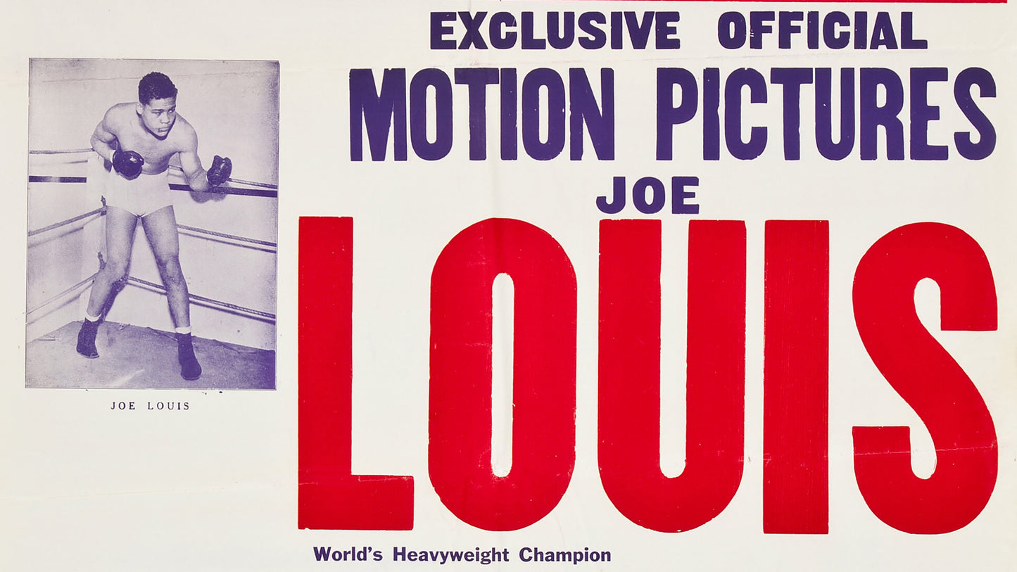 Joe Louis vs. Max Schmeling Boxing Poster – 1938 Heavyweight Championship Reproduction Print