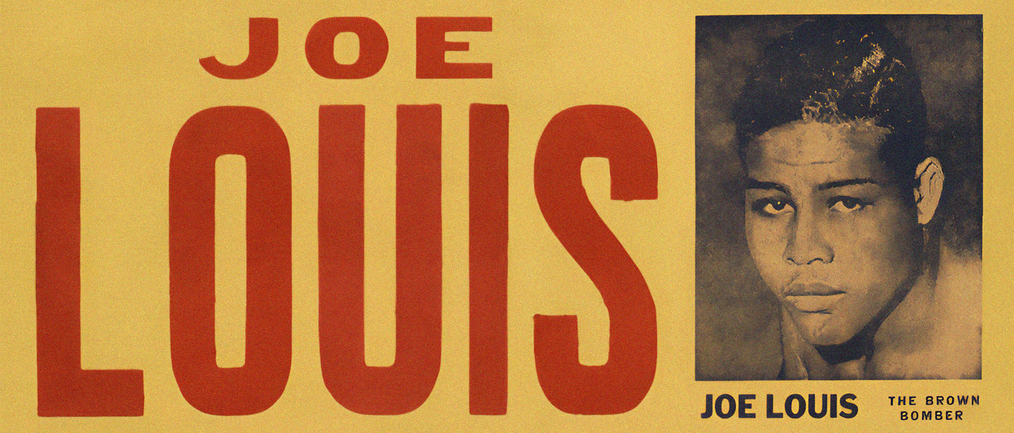 Joe Louis vs. Primo Carnera 1935 Boxing Poster Reproduction – Heavyweight Championship Fight Print