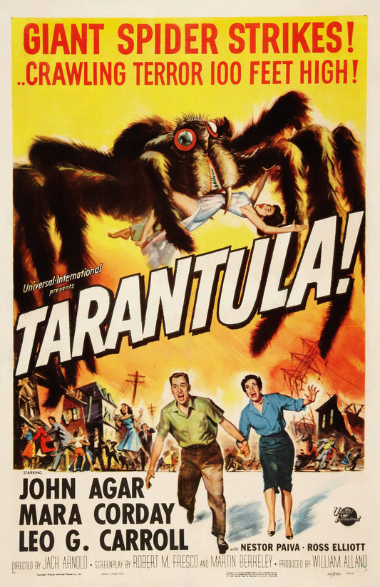 Tarantula (1955) Movie Poster – Classic Retro Sci-Fi Horror Film Reproduction Art Print