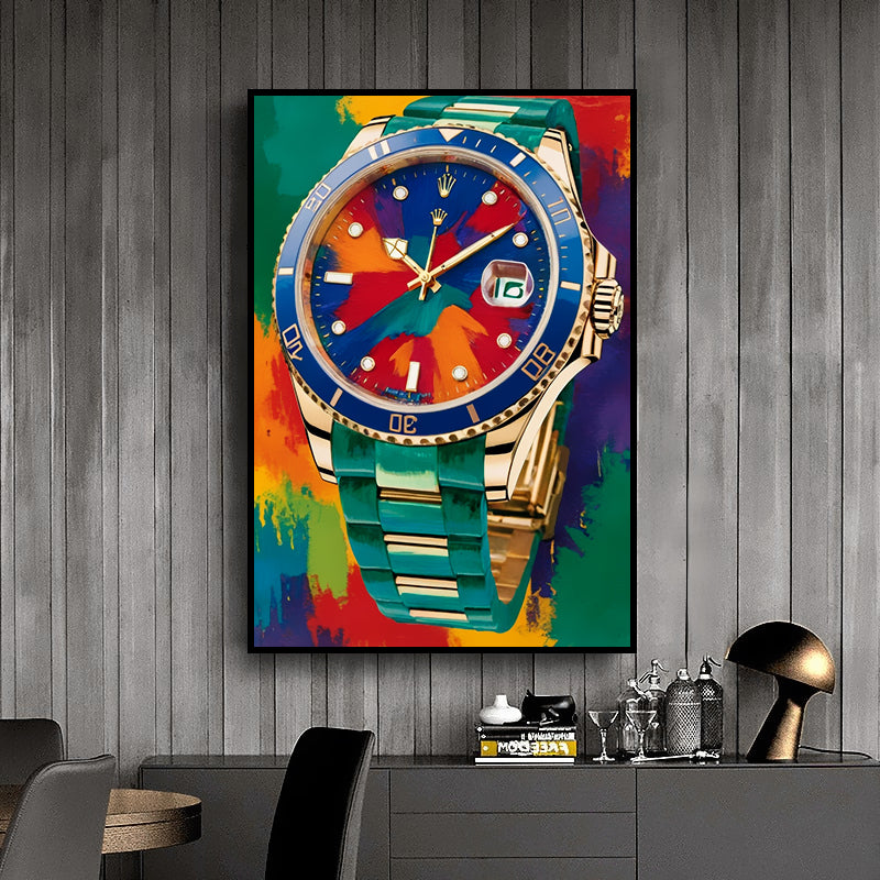 "Time is Money" Classic Luxury Watch Art Print