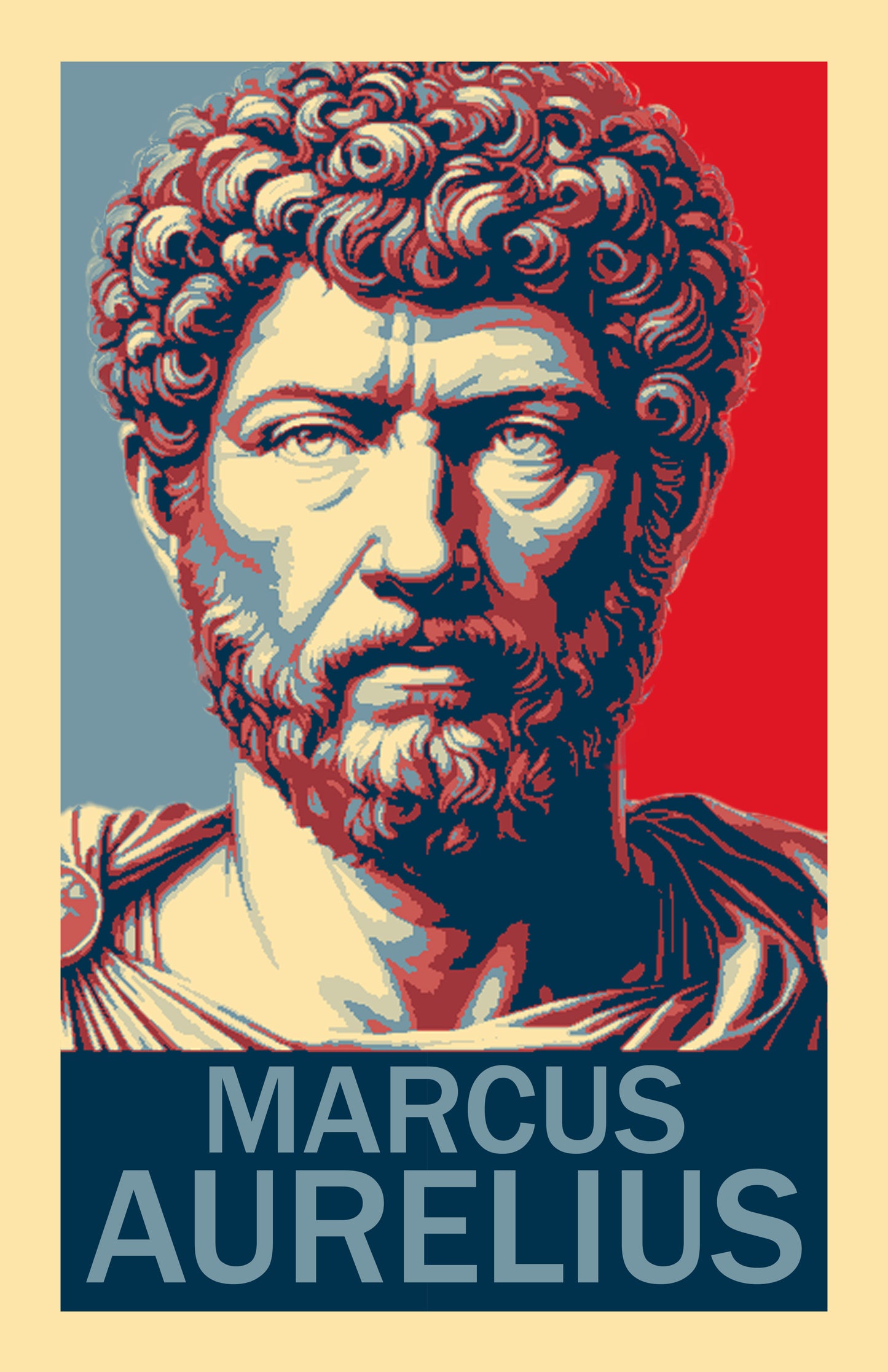 Marcus Aurelius the Roman Emperor and Stoic Philosopher Hope Inspired Style Fight Poster 11x17 Philosophy (Copy)