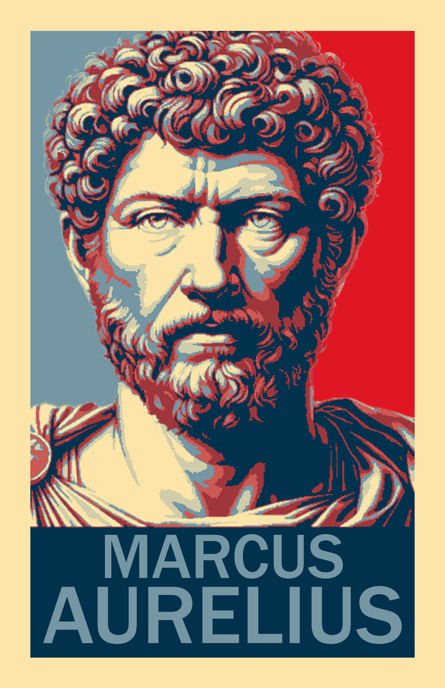 Marcus Aurelius the Roman Emperor and Stoic Philosopher Hope Inspired Style Fight Poster 11x17 Philosophy