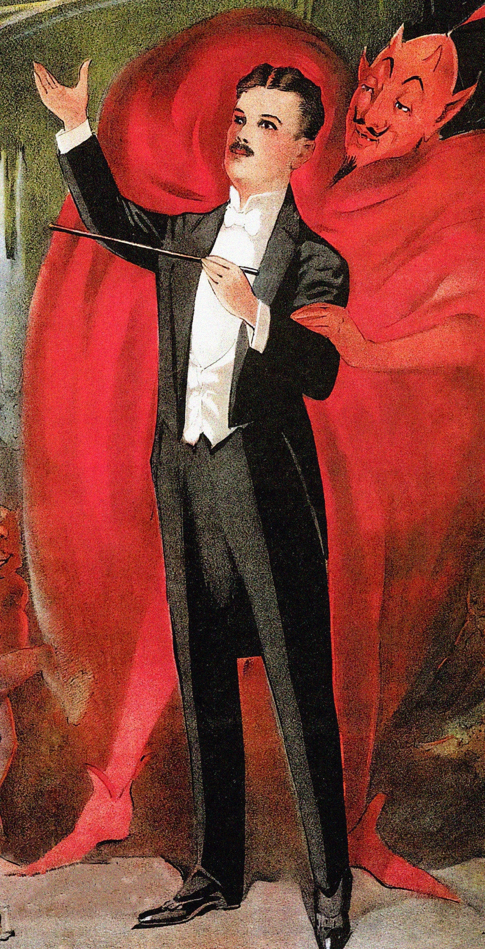 Harry Blackstone The World’s Master Magician – Vintage Magic Poster Reproduction | Classic Illusionist Wall Art, Vintage Magician Print
