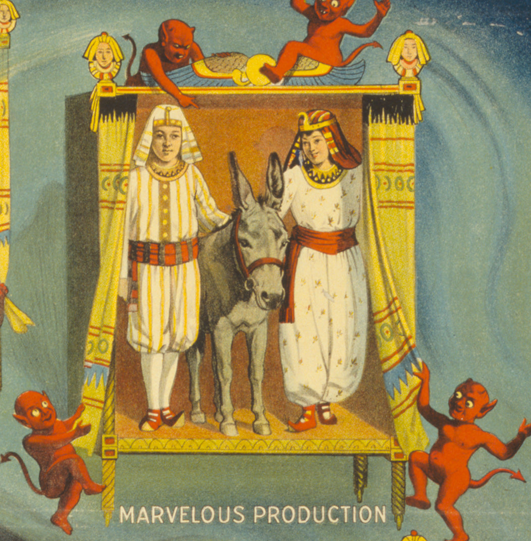 Thurston the Great Magician Vintage Poster – The Wonder Show of the Universe | 1910s Magic Show Reproduction Print