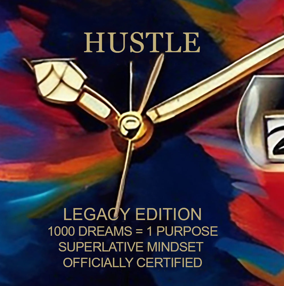 Time to Hustle Legacy Edition Luxury Watch Poster – Hustle & Success Motivational Wall Art for Office Home or Gym