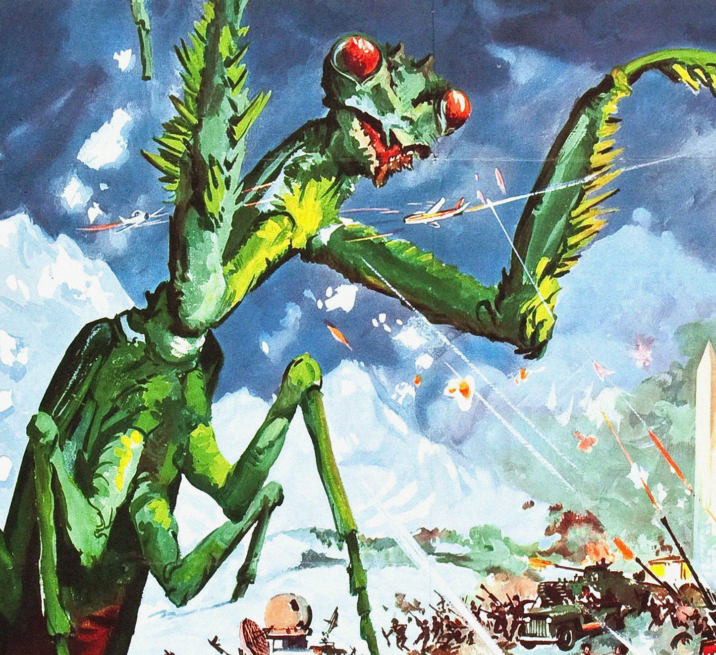 The Deadly Mantis (1957) Movie Poster – Classic Retro Sci-Fi Horror Film Reproduction Art Print