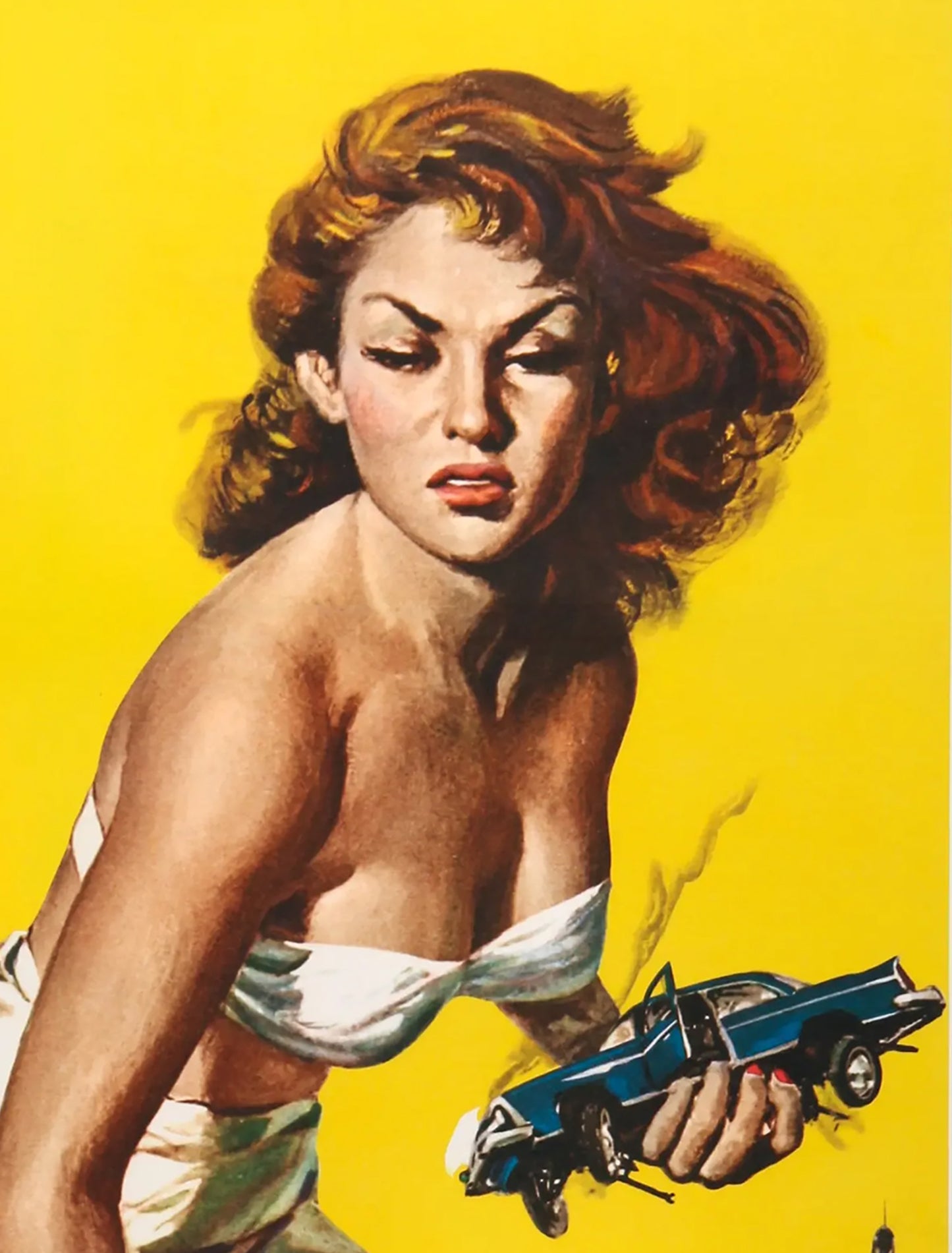 Attack of the 50 Ft. Woman (1958) Movie Poster – Classic Retro Sci-Fi Horror Film Reproduction Art Print