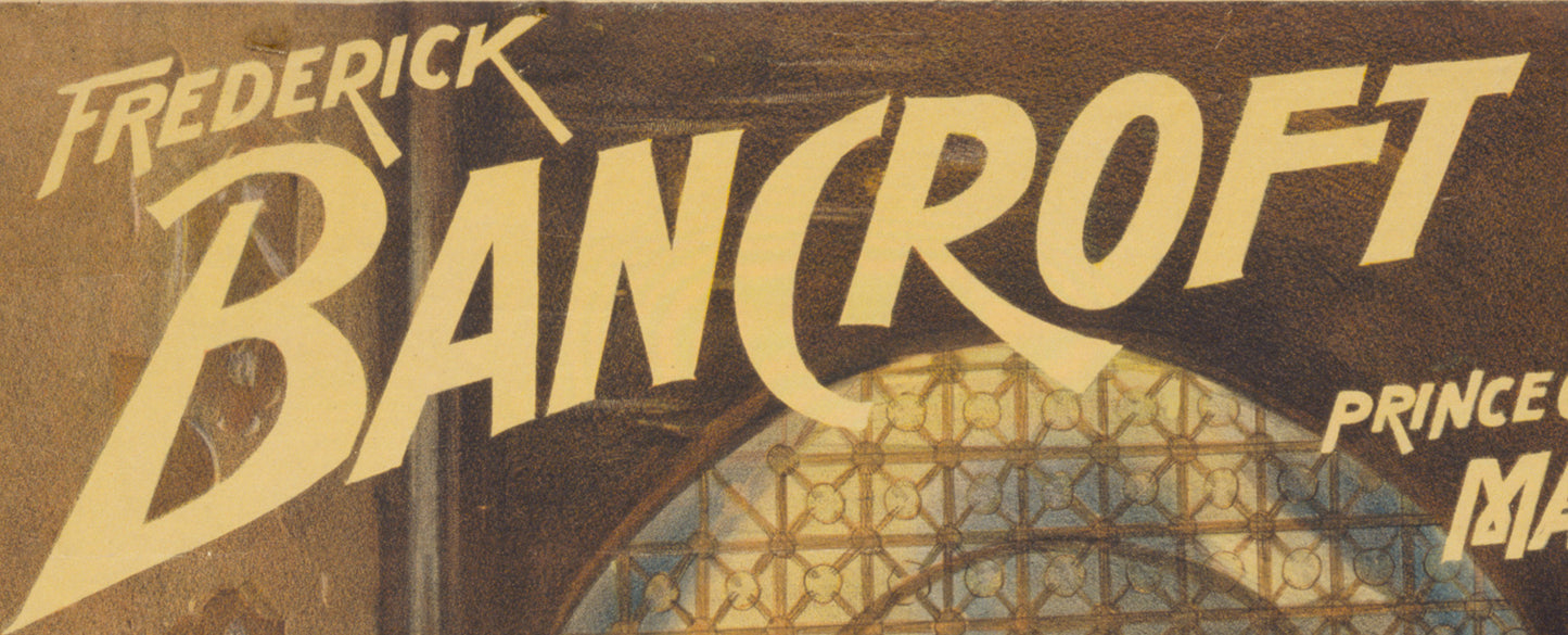 Frederick Bancroft The Prince of Magicians – Enchantress of the East | Vintage Magic Poster Reproduction | Illusion Art & Classic Magician Print