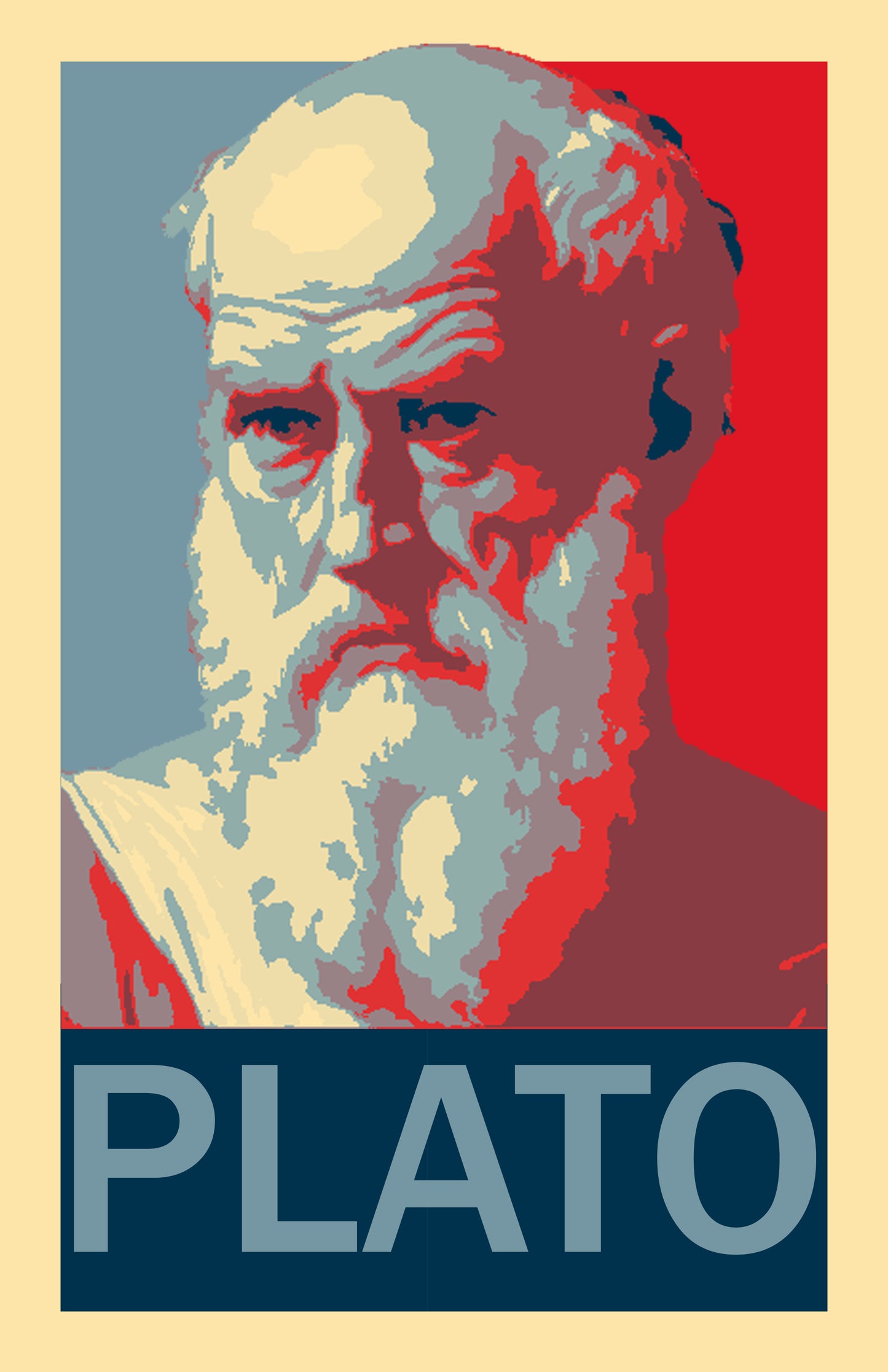 Plato the ancient Greek philosopher Hope Inspired Style Fight Poster 11x17 Philosophy (Copy)