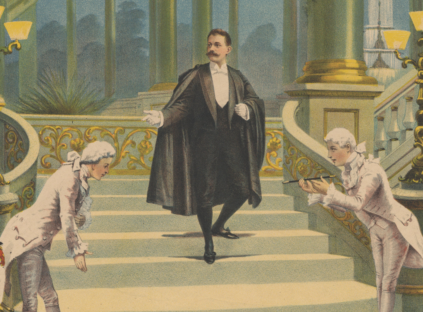 Frederick Bancroft – Prince of Magicians | The Magician’s Palace | Vintage Magic Poster Reproduction | Classic Illusion Art & Stage Magician Print